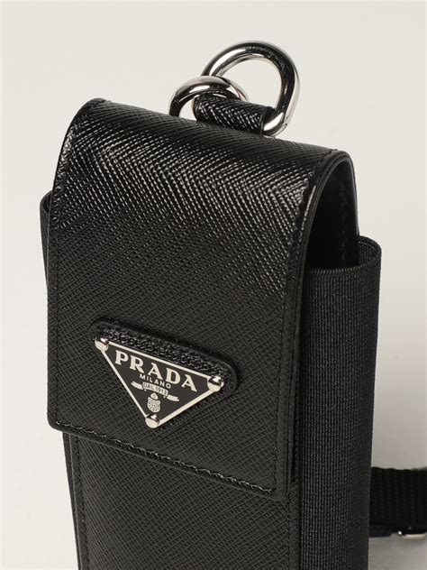 prada saffiano leather cell phone case|Prada.